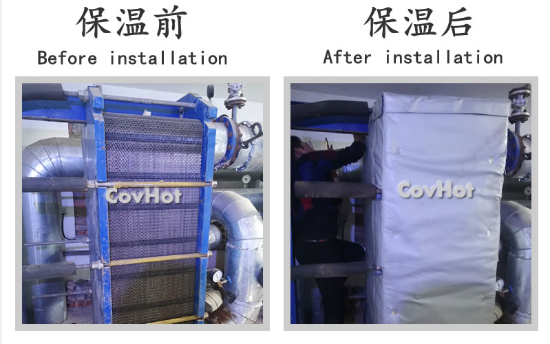 板式<a href=http://m.988zt.cn/e/tags/?tagname=%E6%8D%A2%E7%83%AD%E5%99%A8%E4%BF%9D%E6%B8%A9 target=_blank class=infotextkey>換熱器保溫</a>套,板換保溫罩